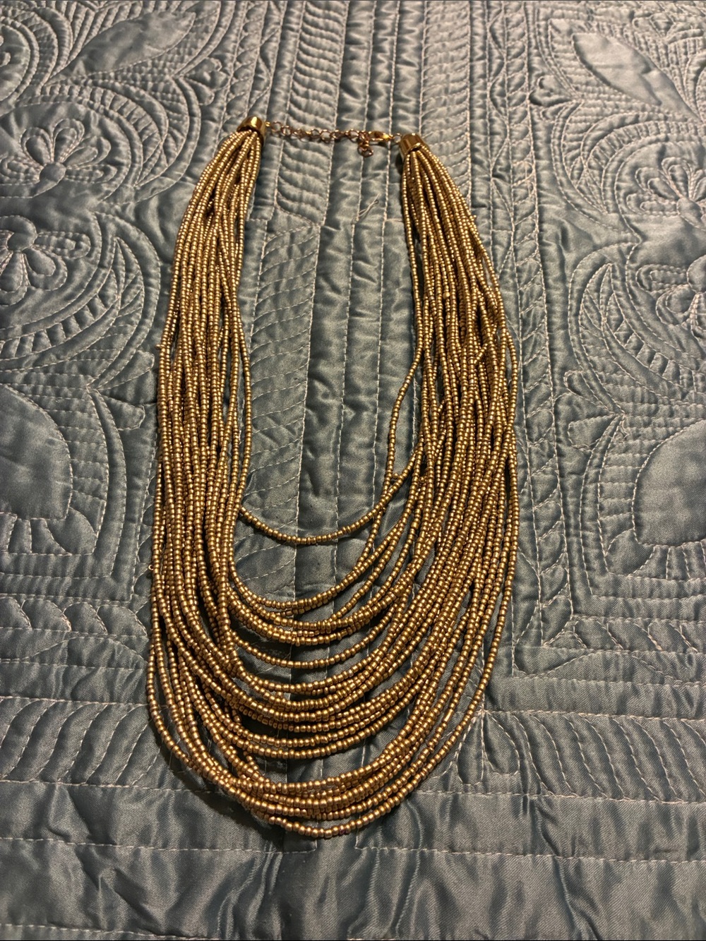NWOT Gold Multi-Strand Beaded Necklace - Women Jewelry